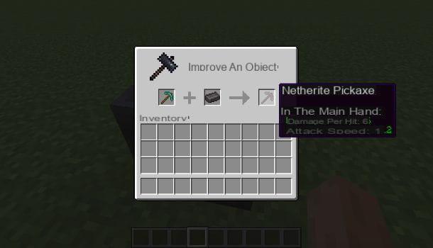 How to make the pickaxe in Minecraft