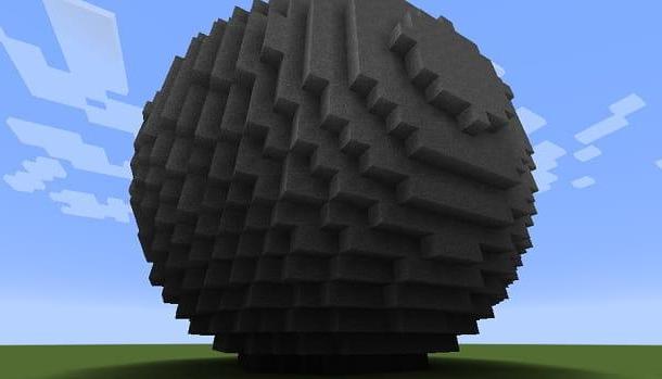 How to make a sphere in Minecraft