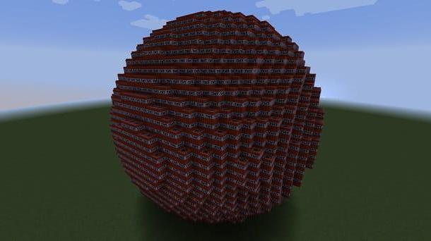 Come fare una sfera in Minecraft
