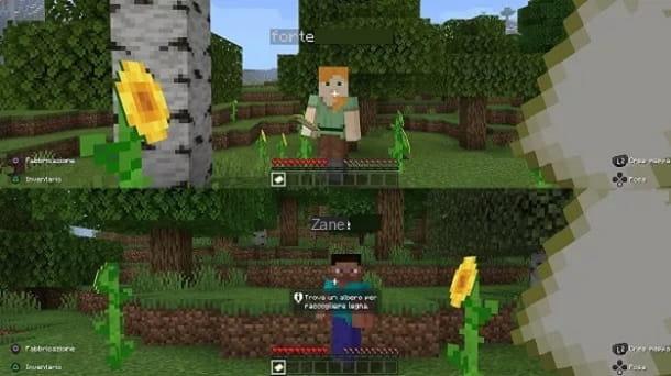How to play in two on Minecraft PS4