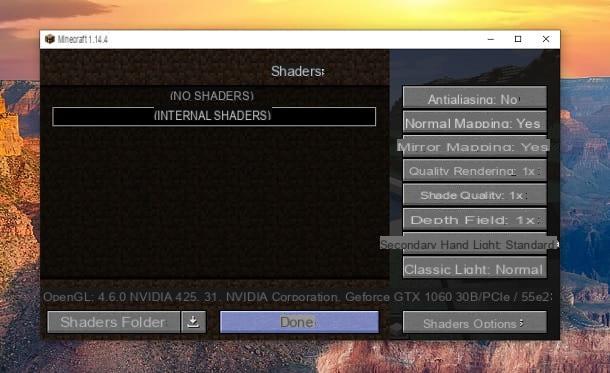 How to install shaders on Minecraft