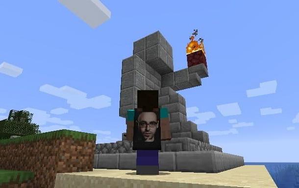 Cómo hacer una estatua en Minecraft