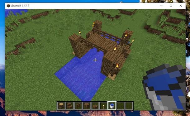 Comment faire un pont dans Minecraft