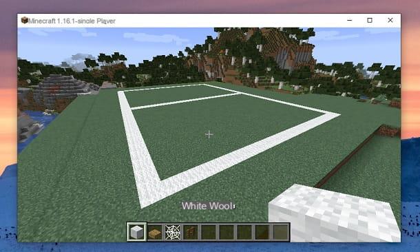Comment construire un terrain de football dans Minecraft