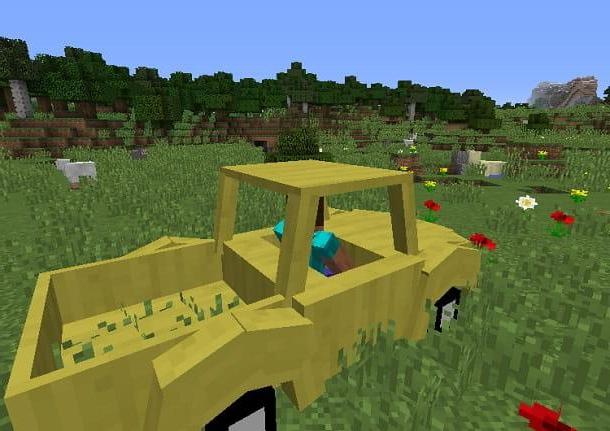 How to build a car in Minecraft
