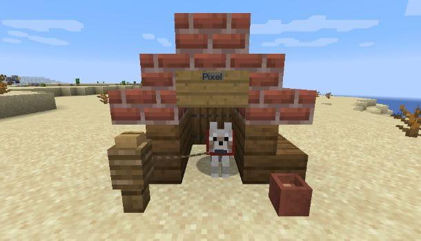 How to make a dog house in Minecraft