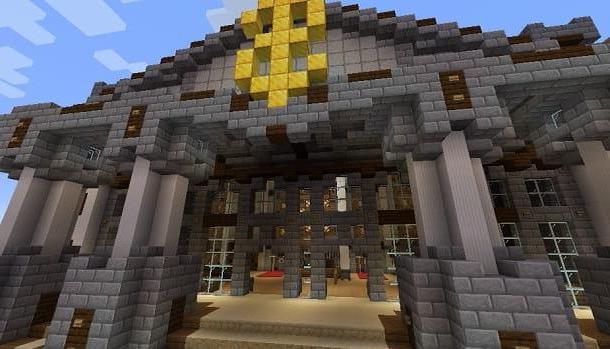 How to build a bank in Minecraft
