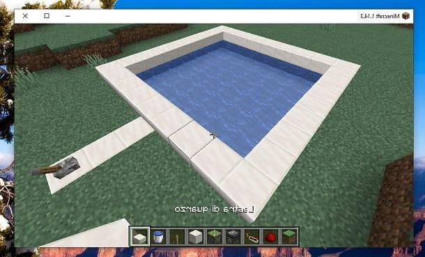 Comment faire une piscine automatique dans Minecraft