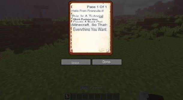 How to make a book about Minecraft