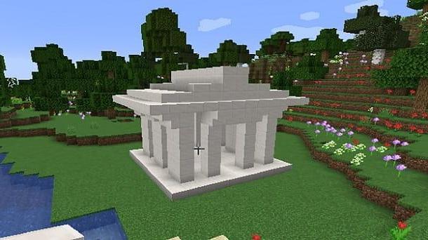 How to build a temple in Minecraft