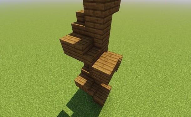 How to do stairs in Minecraft