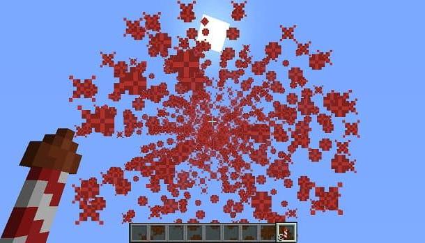 Cómo hacer fuegos artificiales en Minecraft
