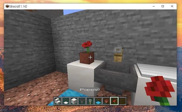 Comment prendre un bain dans Minecraft