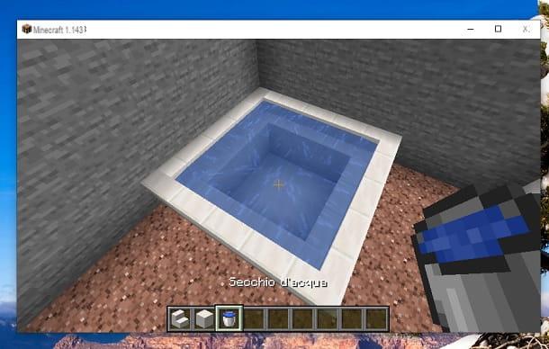 Cómo bañarse en Minecraft