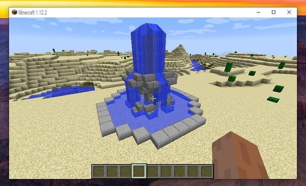 Come fare una fontana in Minecraft