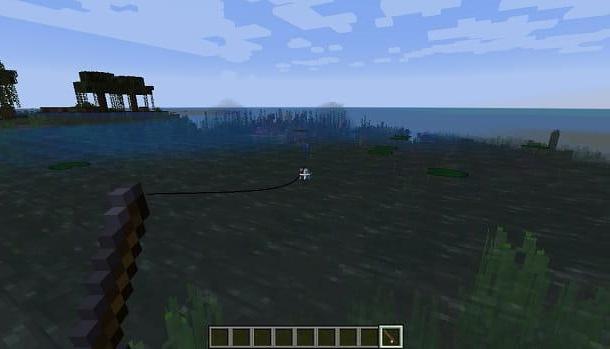Cómo hacer una caña de pescar en Minecraft