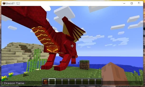 How to make a dragon in Minecraft