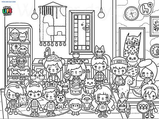 Toca Boca Coloring Pages To Print