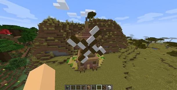Como fazer um moinho de vento no Minecraft