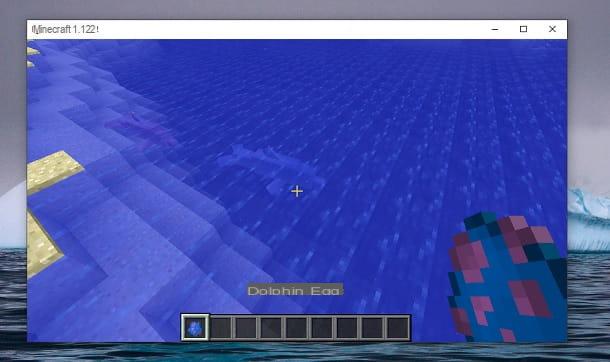 Como montar um golfinho no Minecraft