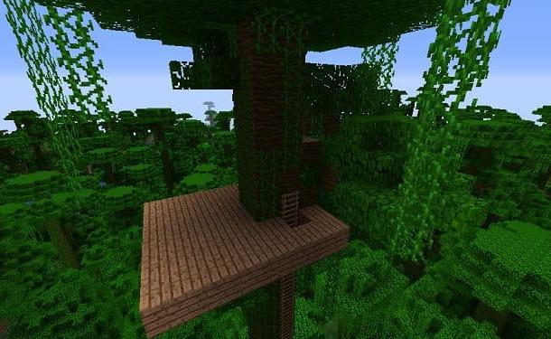 How to build a tree house in Minecraft