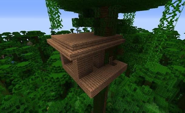 How to build a tree house in Minecraft