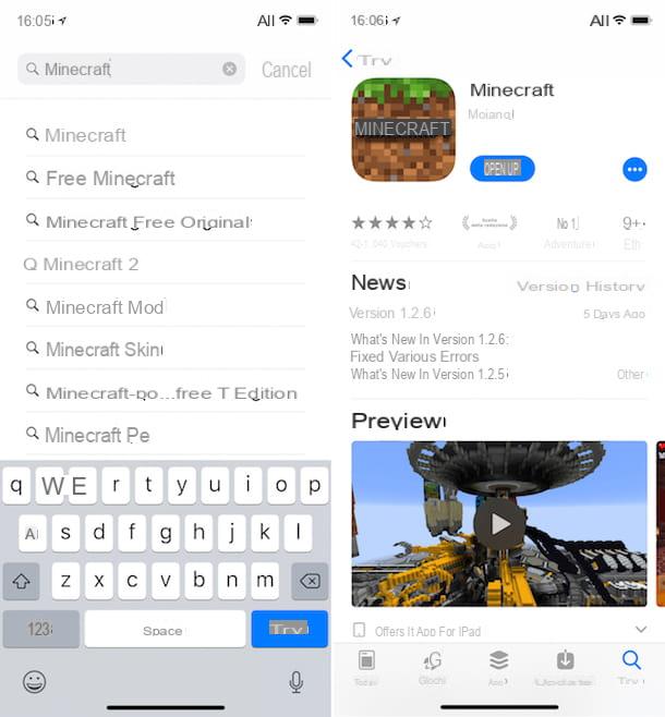Cómo descargar Minecraft gratis en iPhone