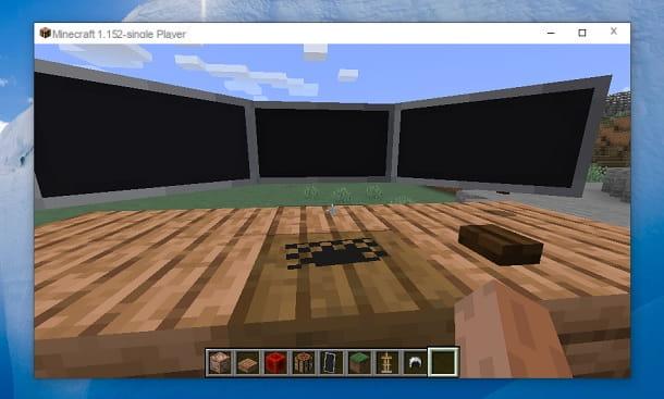 How to make a gaming station in Minecraft