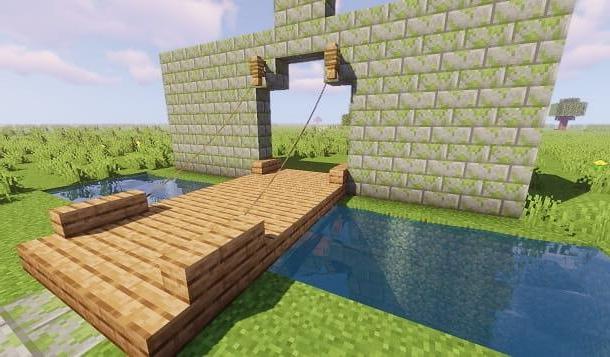 Cómo hacer un puente levadizo en Minecraft