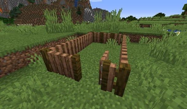 Comment faire des clôtures dans Minecraft