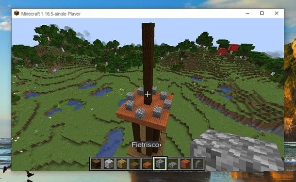 How to build a tower in Minecraft