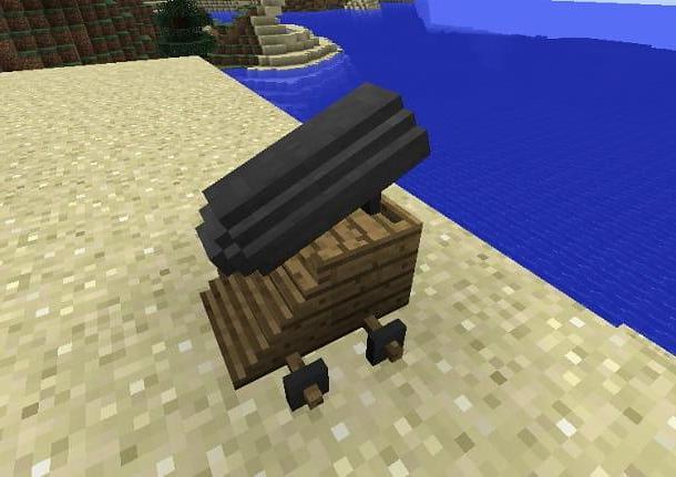 How to make a cannon in Minecraft