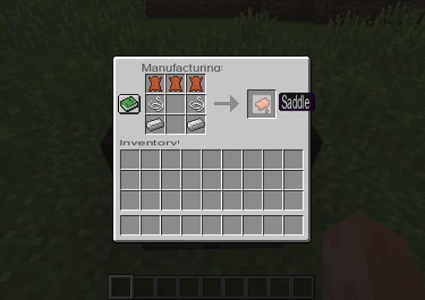 How to make the saddle in Minecraft